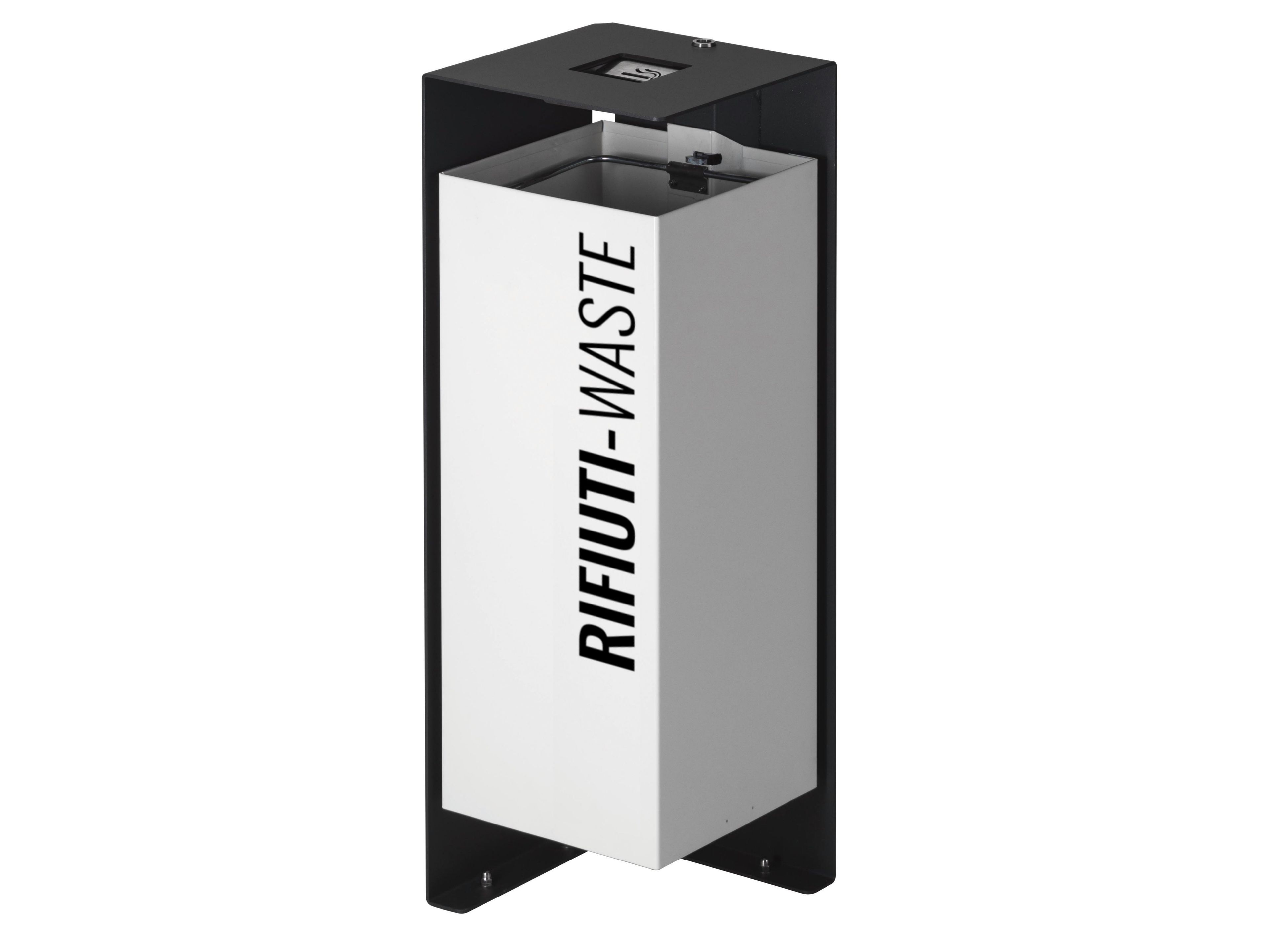 Оцинкованная стальная корзина для мусора с крышкой с пепельницей City Design DIVISION ARCH-00099491