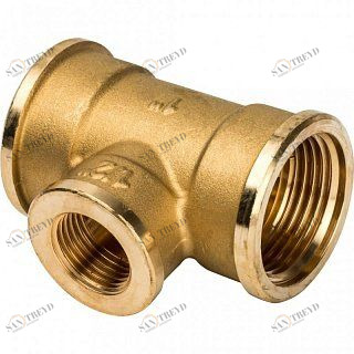Тройник переходной ВР 1х1/2х1" латунь STOUT Santreyd SFT-0021-001121