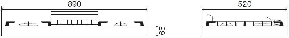 Ilve Газовая плита из нержавеющей стали Professional plus Hap95fc Santreyd  - Вид №1