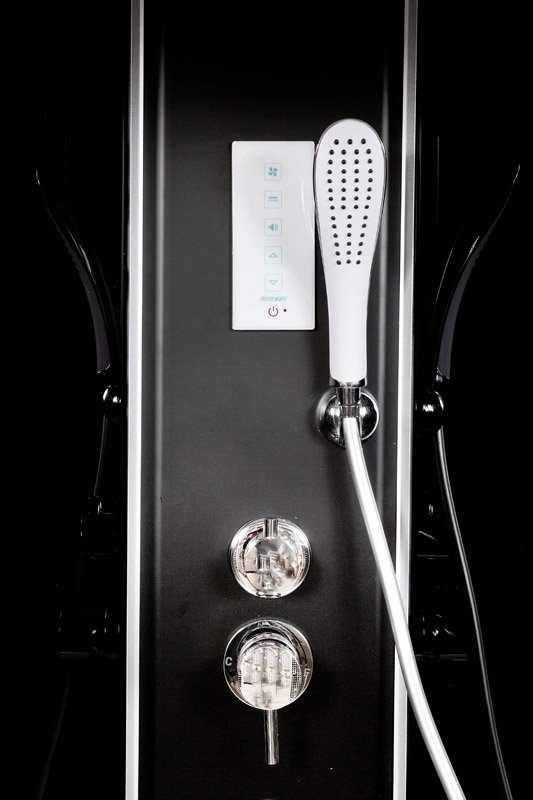 BМ4590 LED с гм. BLACK Душевая кабина DETO Серия ВМ L 890 с гм. и эл. BLACK - Вид №18