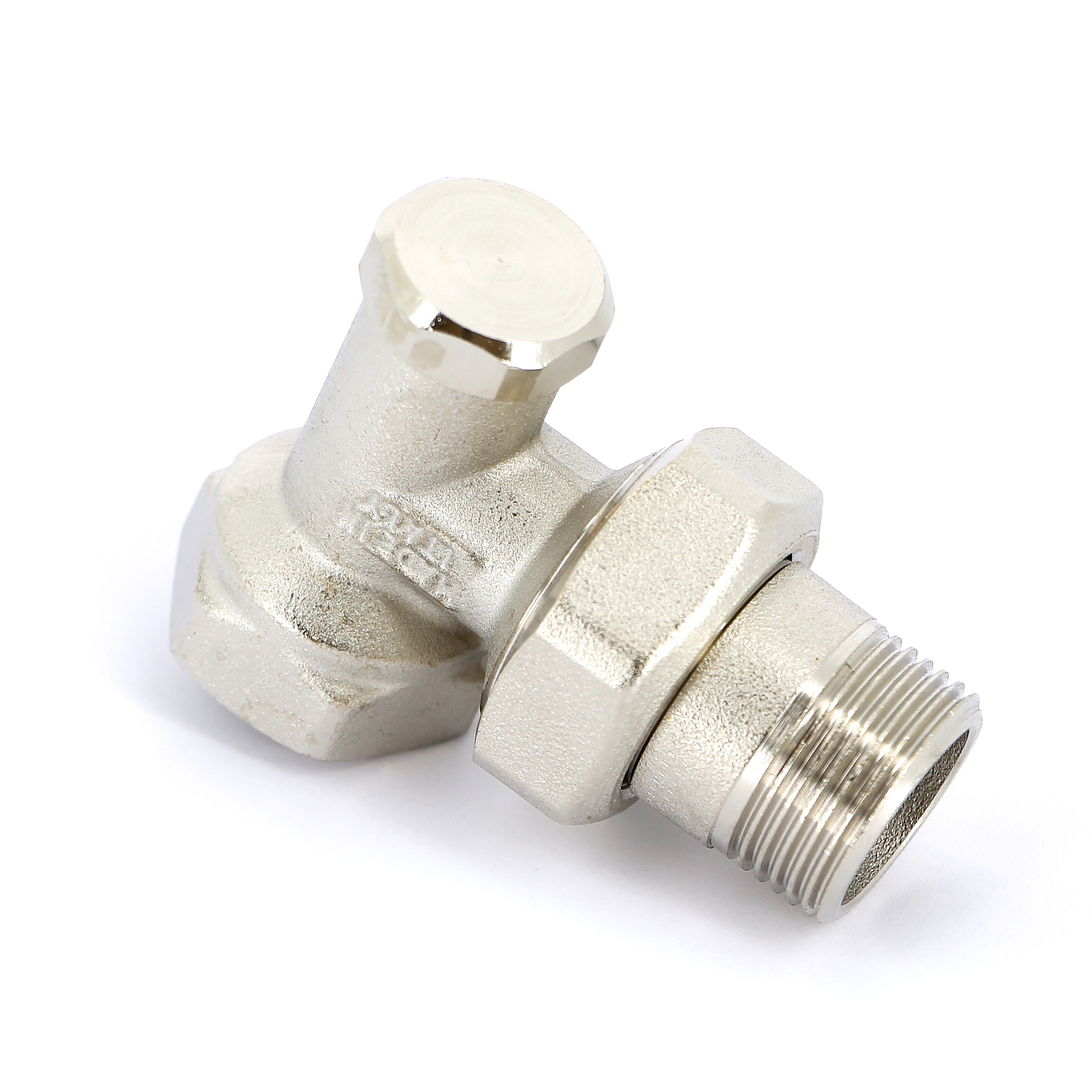 Вентиль НВ угловой для радиаторов обратный с разъемным соединением TIEMME 3/4" 3230013 - Вид №3