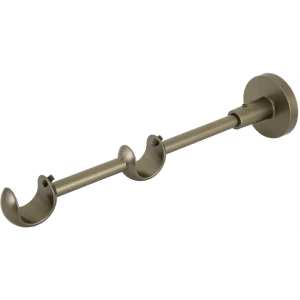 Держатель открытый двухрядный Orbis металл цвет графит 2 см