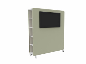 Мультимедийный тотем / алюминиевая офисная перегородка с порошковым покрытием