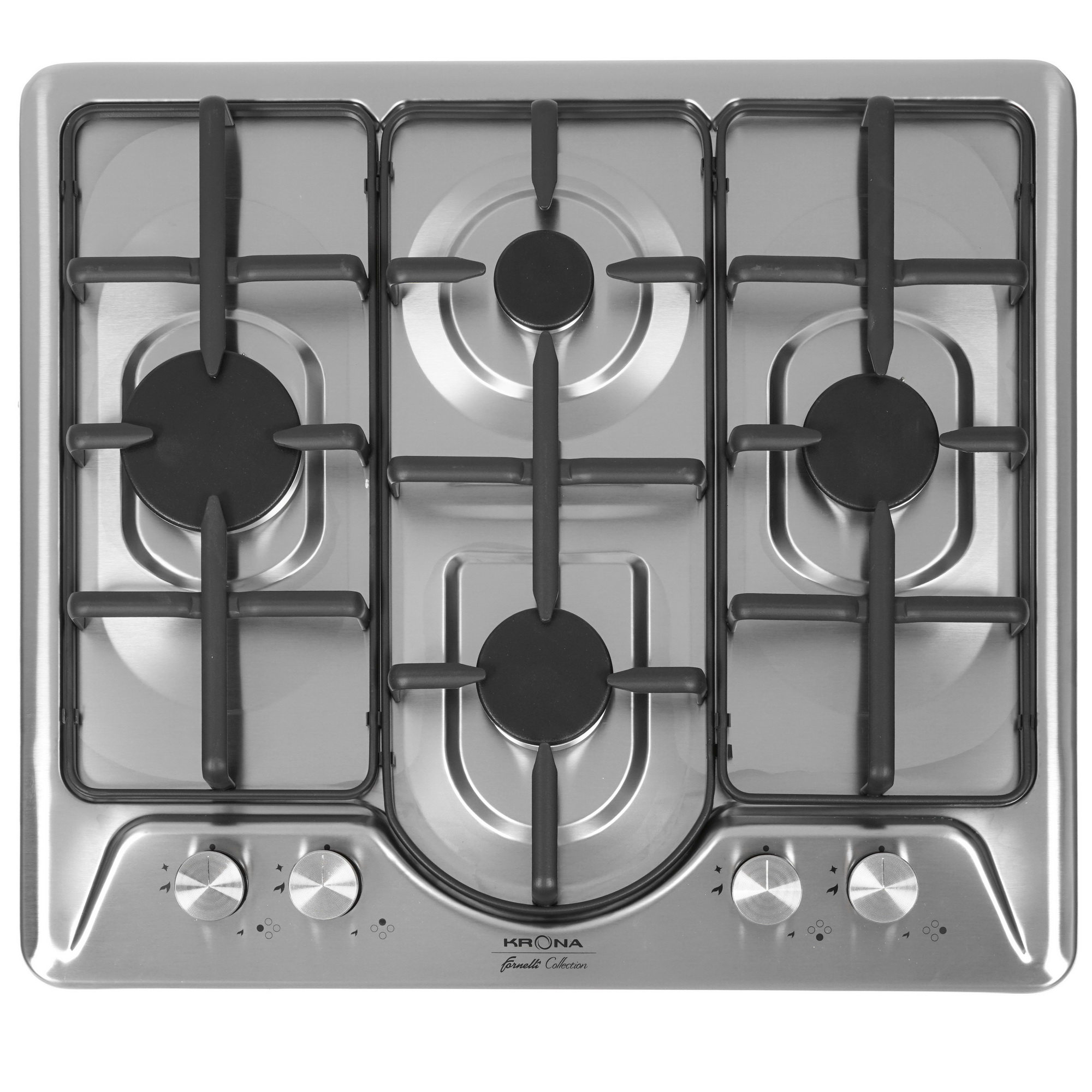8160818 Газовая варочная поверхность KRONA PARTITA 60 IX KRONA1 STDN-0039465