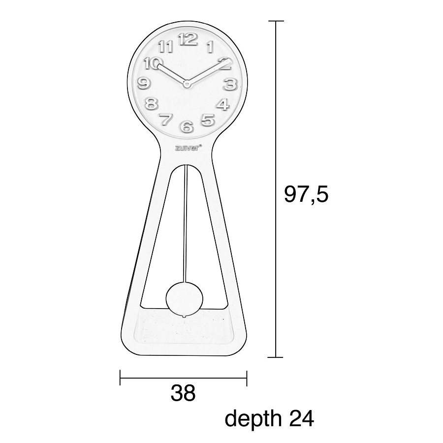 Часы Humongous, белые Zuiver 8500057 - Вид №8
