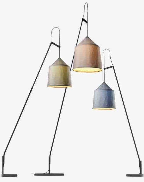 089391 Торшер P207 + Shade 43 + 49 base серый Marset Jaima  - Вид №1