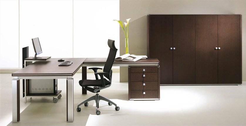 IFT Компьютерный шкаф из шпона и стекла Electa sun-id-1386778 - Вид №3