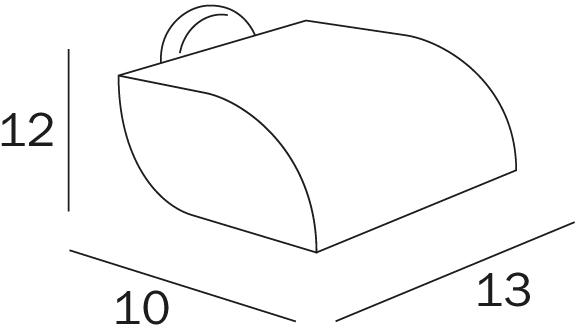 INDA® Держатель для бумаги с крышкой Colorella A23270 - Вид №1