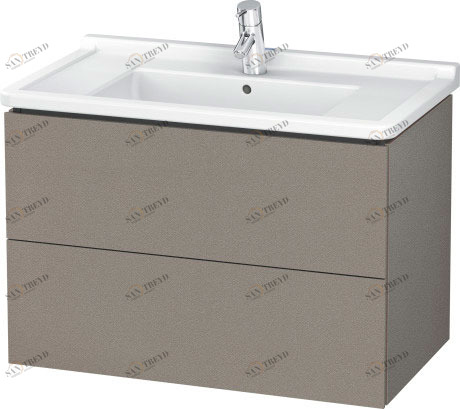 LC626501414 Тумбочка подвесная L-Cube #LC6265 820 x 469 мм Терра, декор Duravit