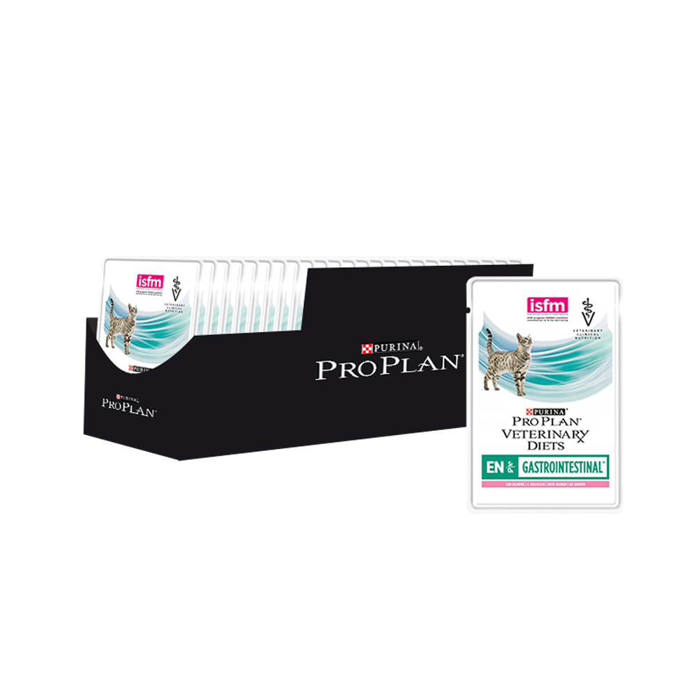 ПР0045319*4 Корм для кошек Veterinary Diets EN для взрослых и котят при нарушениях ЖКТ, лосось пауч 85г (упаковка - 4 шт) Pro Plan 