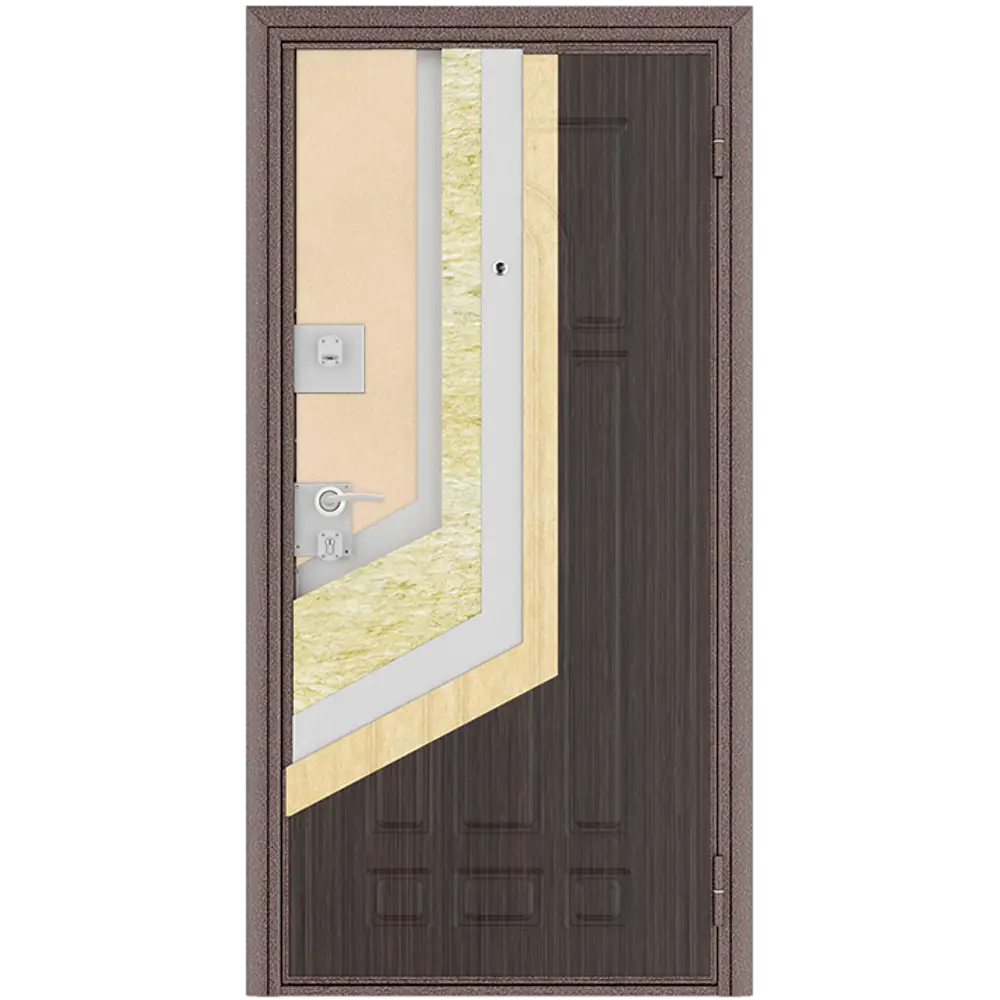 Дверь входная металлическая Оптим 88x205 см правая белый дуб DOORHAN STLM-2049343 - Вид №6