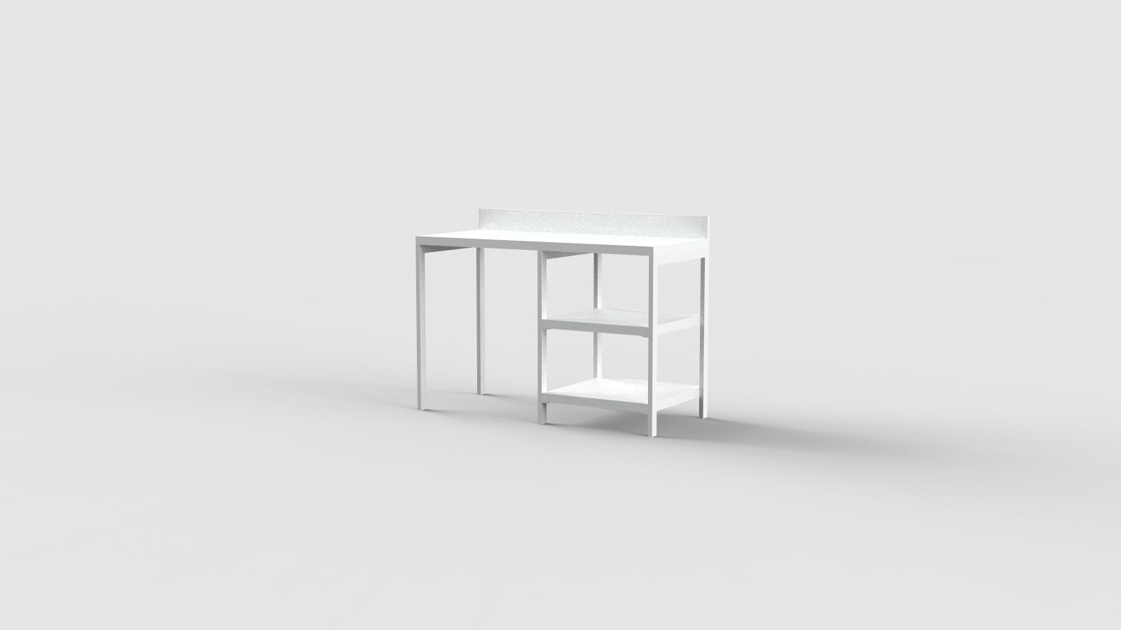 Прямоугольный стол с полками для контракта Mobilspazio ARCH-00076414 - Вид №6