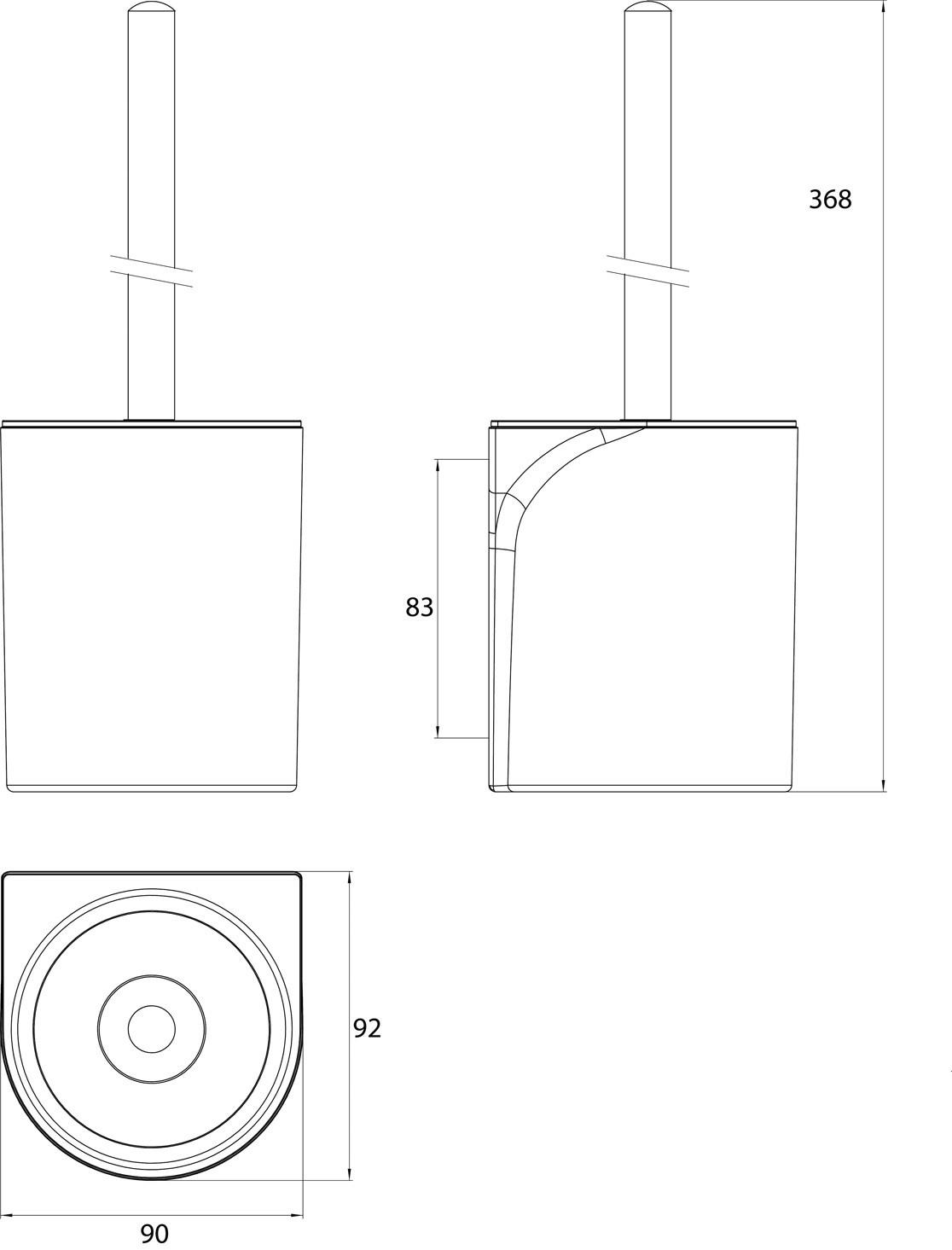 Emco Bad Ершик для унитаза металлический настенный Flow sun-id-1448135 - Вид №3