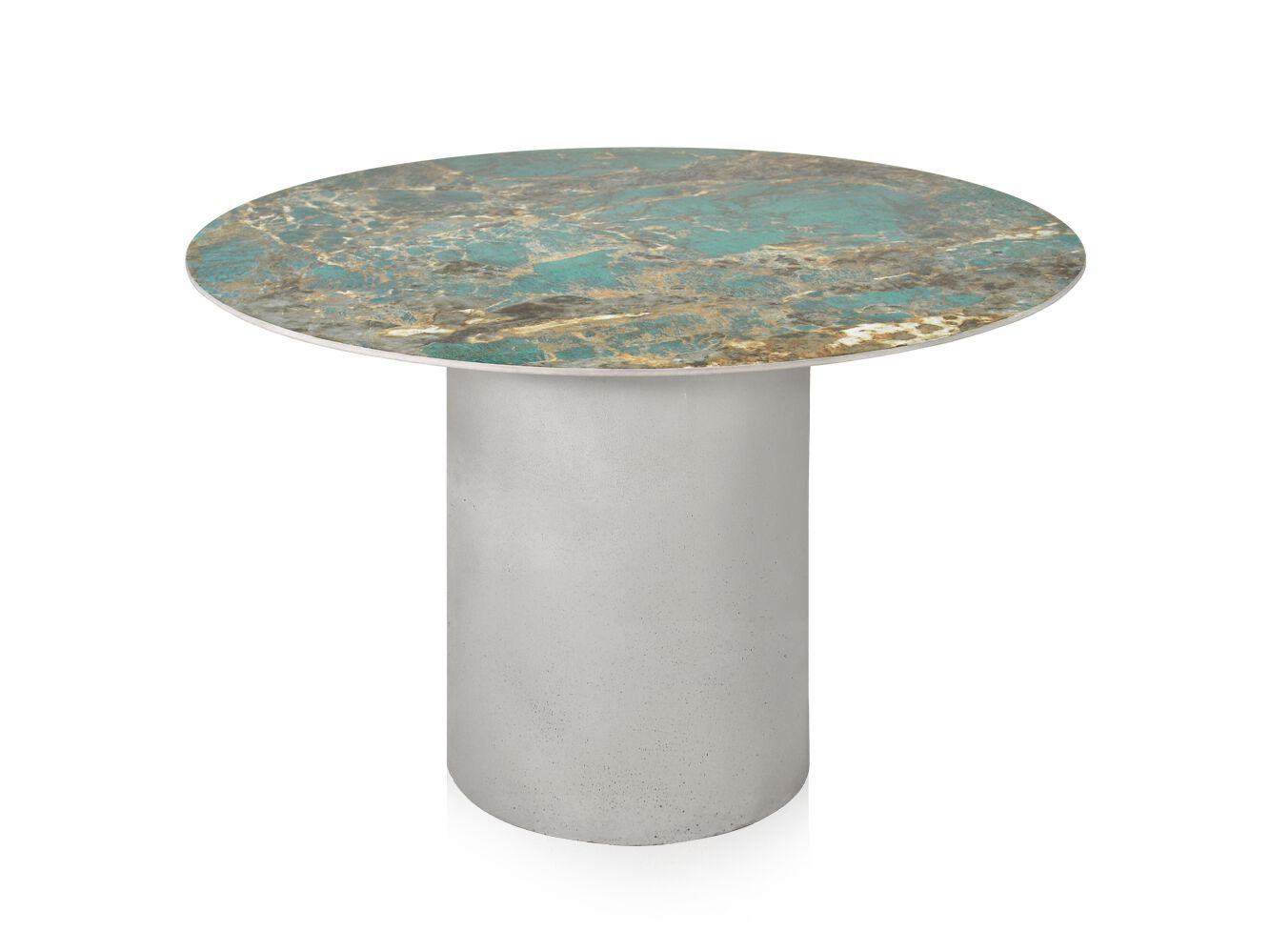 Круглый стол с бетонным основанием Vela Arredamenti Ikar ARCH-00129093