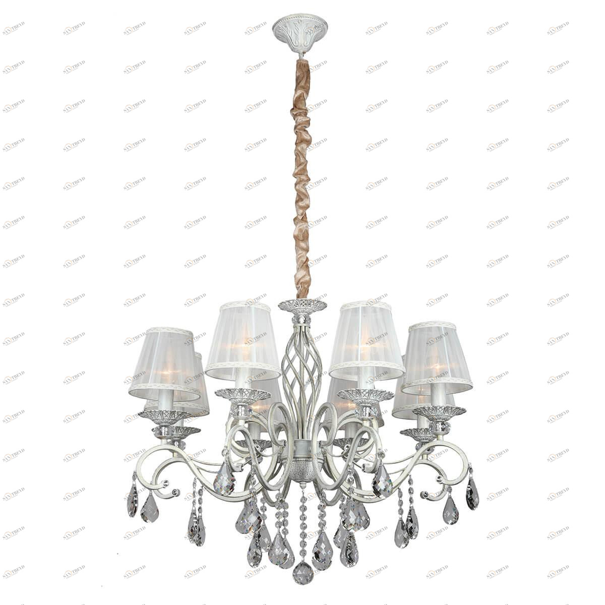 Подвесная люстра Omnilux OML-79103-08 OMNILUX ДИЗАЙНЕРСКИЕ 186447 Белый 