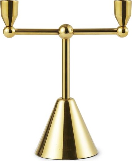 5000002 Подсвечник Pirouette 2 Brass Normann Copenhagen 