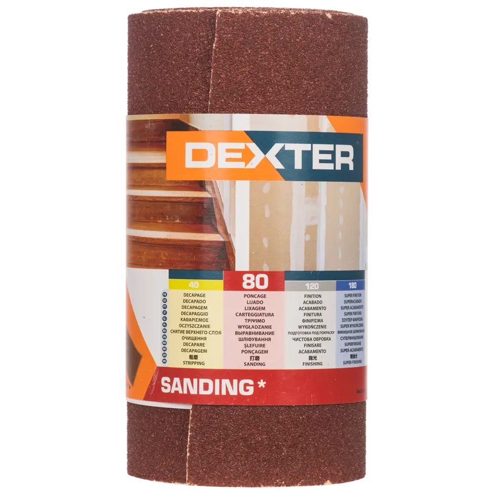 Абразивный рулон Dexter P80 для шлифовки деревянных поверхностей 18783867 STLM-0012673 - Вид №5
