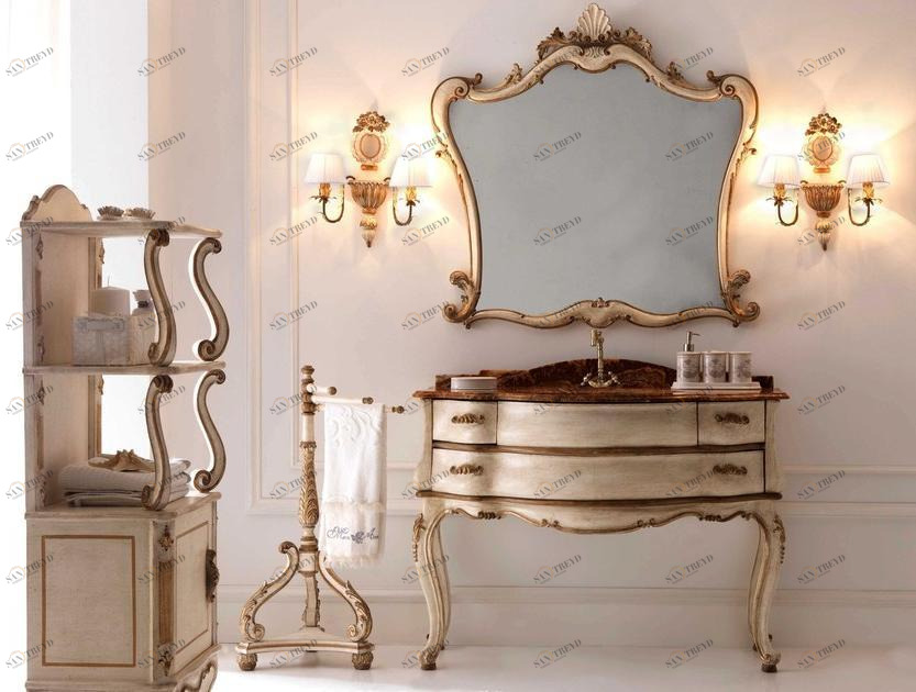 Grifoni Silvano Консольная мойка в классическом стиле с зеркалом  3012 