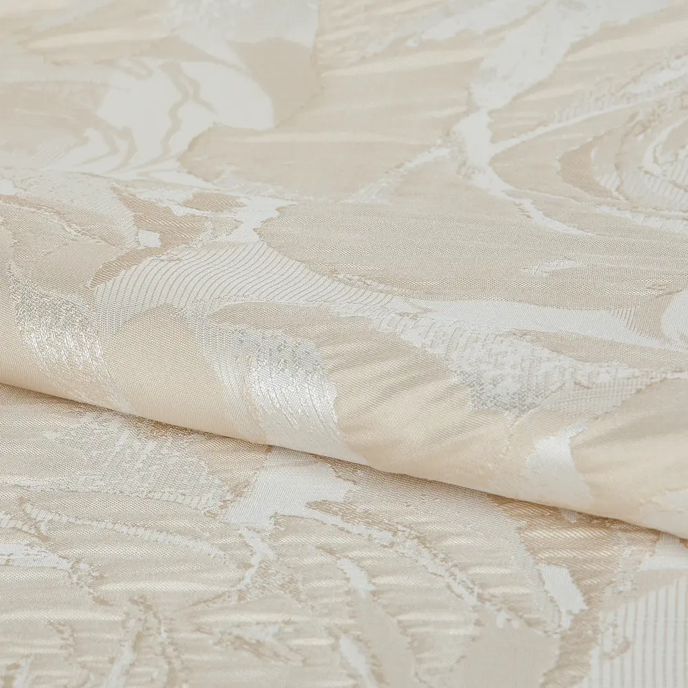 Ткань «Цветы» 1 п/м 280 см жаккард цвет экрю ТОРГОВЫЙ ДОМ ТЕКСТИЛЬ STLM-2160549