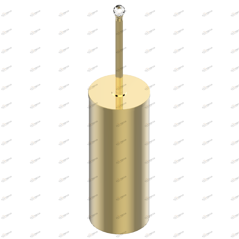 U1K-4700C Стакан напольный и щётка для унитаза с крышкой Thg-paris Mandarine cristallia diamant Золото U1K-4700C CAT.F