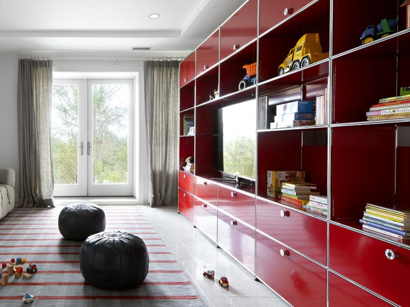 USM Модульный открытый книжный шкаф из металла Usm haller system sun-id-1347487 - Вид №3