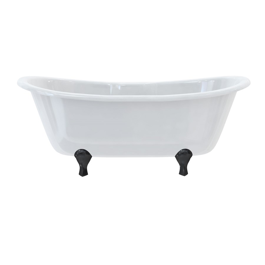 Burlington Двухсторонняя ванна Bateau с роскошными ножками с ножками Luxury Arc из хрома L2C T10F  - Вид №8