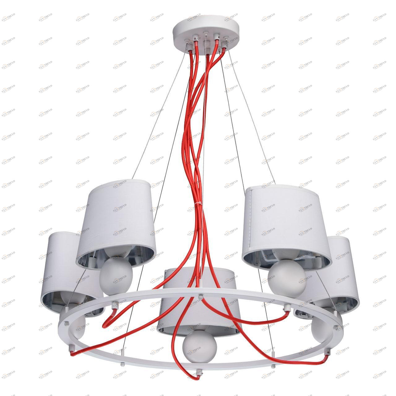 Подвесная люстра MW-Light Лацио 5 103011505 белая MW-LIGHT ЛАЦИО 186542 Белый