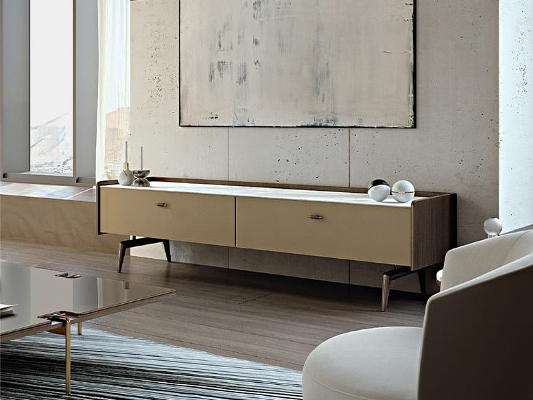 Деревянный низкий ТВ-шкаф Turri ARCH-00060332 - Вид №2