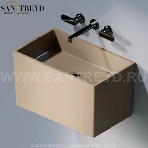 L111.132 Подвесная раковина настенная овальная A. e T. Italia TOWER бежевая