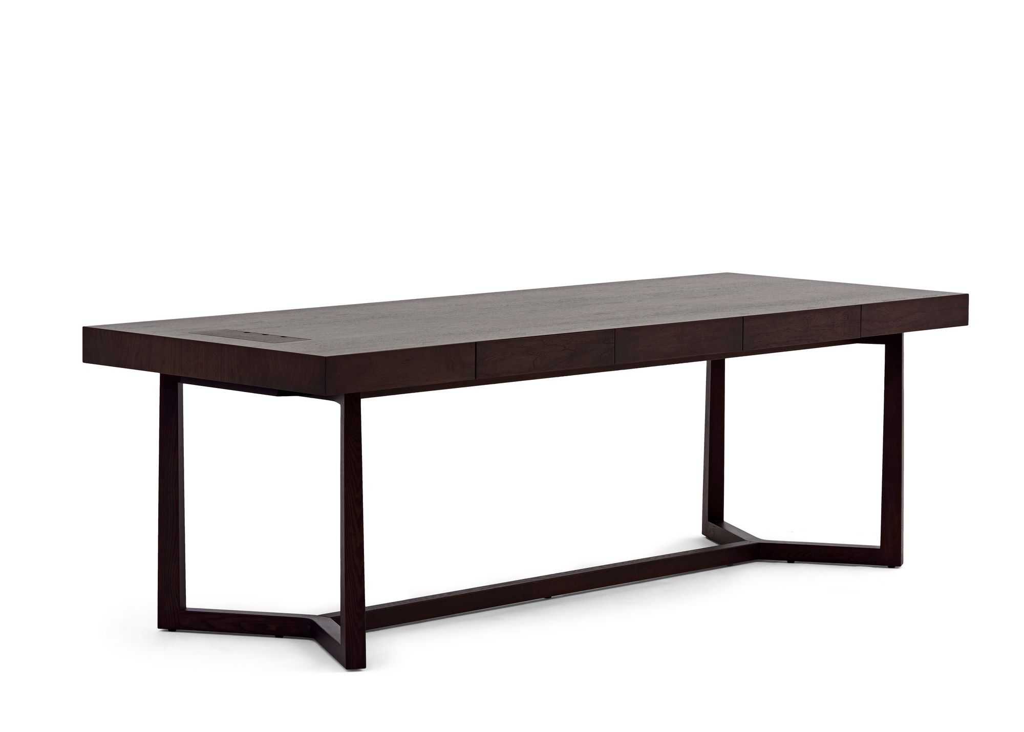 Деревянный прямоугольный рабочий стол с ящиками CAMERICH Сосуд ARCH-00056642 - Вид №2