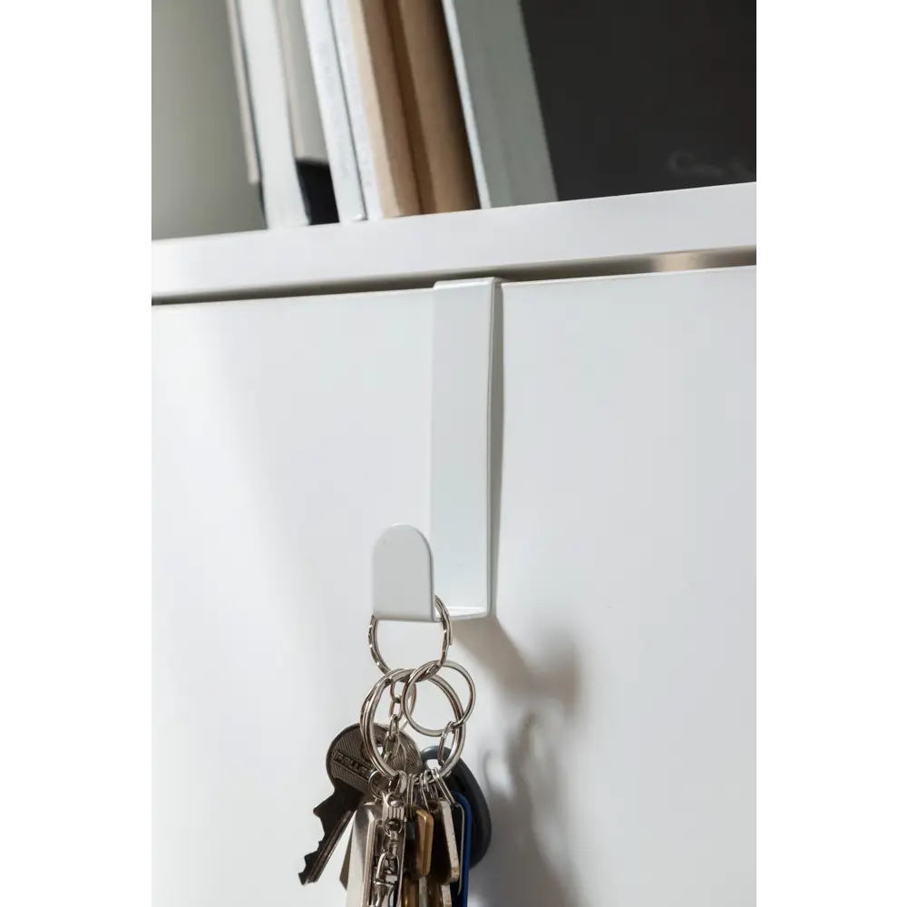 Крючок-вешалка дверной Spaceo KUB цвет белый STLM-2183535 - Вид №2