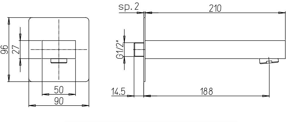 Paini Dax Dax-R 84CR430R излив  - Вид №3