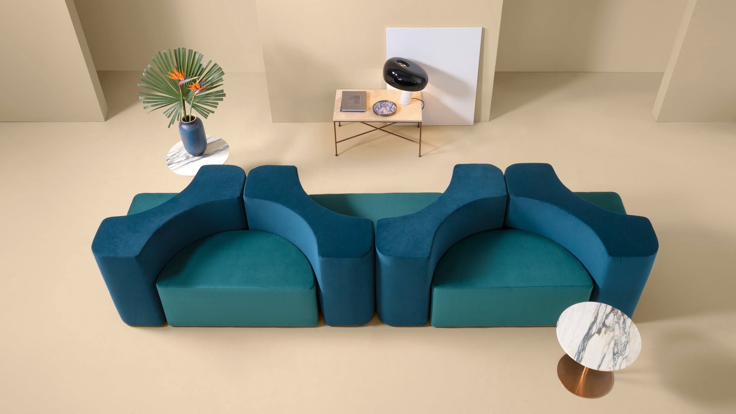 Модульный тканевый диван Quinti Sedute Партер ARCH-00043676 - Вид №6