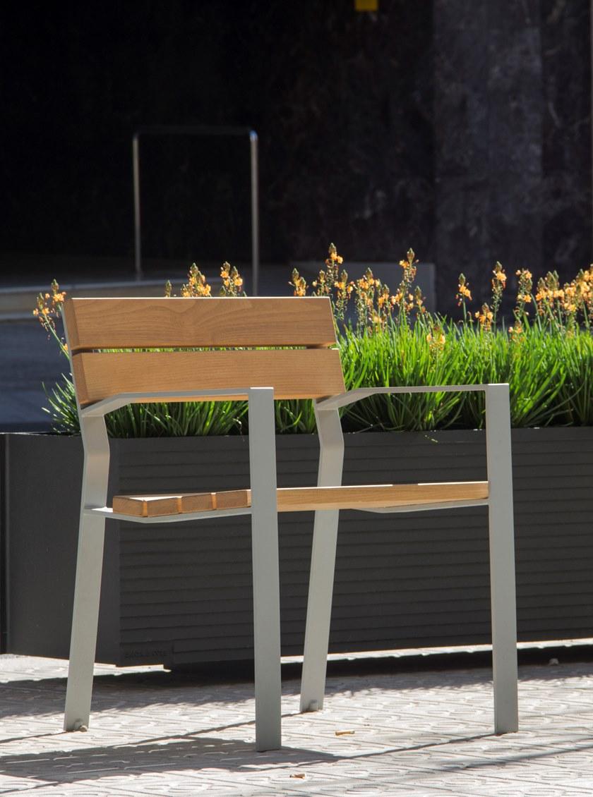 URBIDERMIS Садовый стул из дерева Harpo sun-id-1392608 - Вид №1