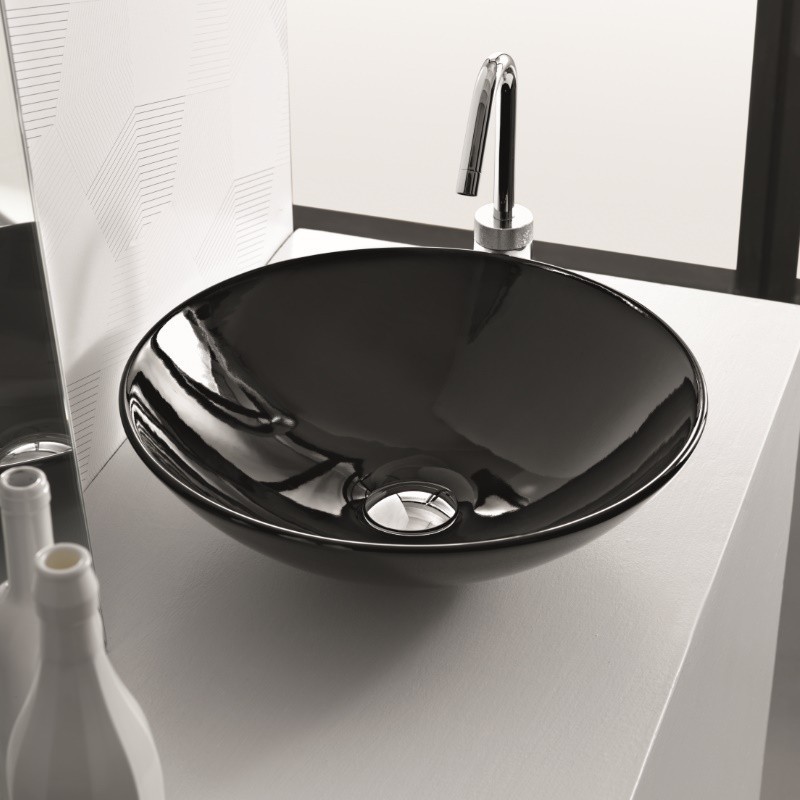 25365BI Накладная раковина на столешницу  круглая Ceramica Hidra  - Вид №4