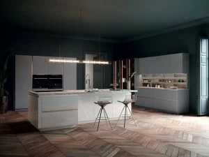 Febal Casa Кухня с островом без ручек