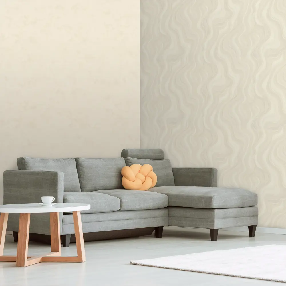 Обои флизелиновые Euro Decor Kawa бежевые 1.06 м ED7199-01 86750036 STLM-2177836 - Вид №3