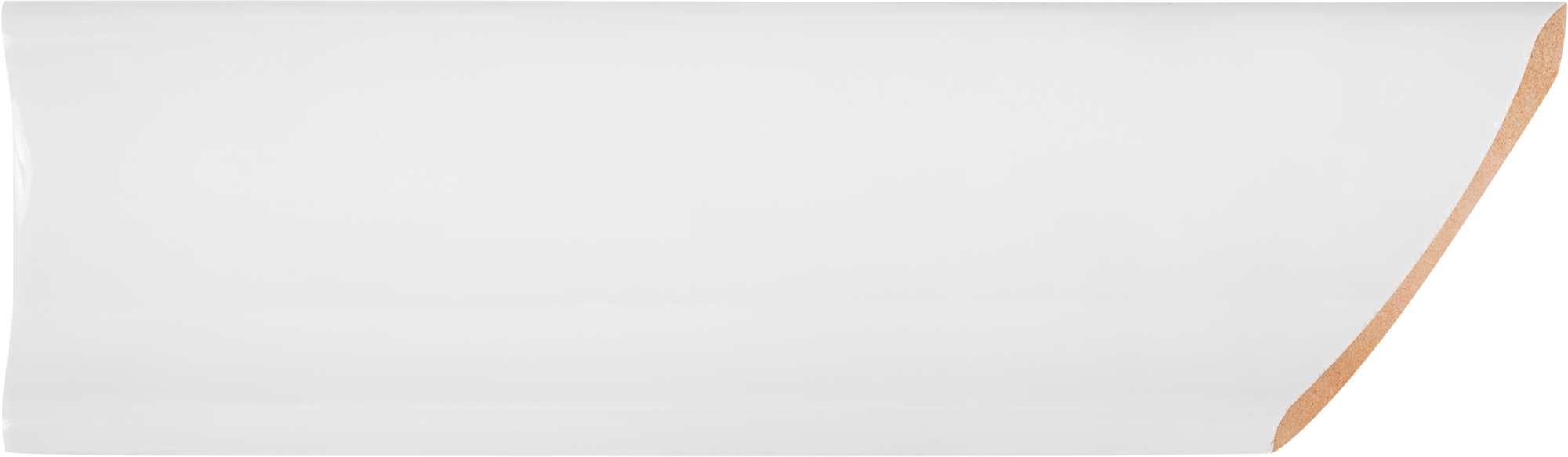 11388784 Уголок ческий эмалированный срез левый 45 градусов 200х55 мм цвет белый Универсальная STLM-0001215 КЕРАМИ