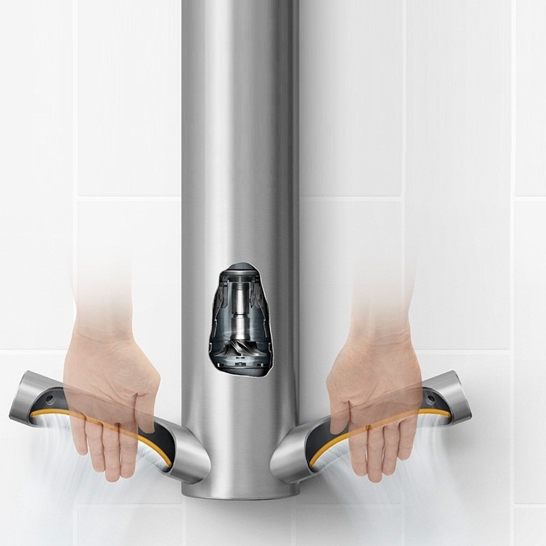 HU03 DYSON AIRBLADE 9KJ Сушилка для рук электрическая корпус из никеля (314696-01 Англия) AIRBLADE HU03 - Вид №5