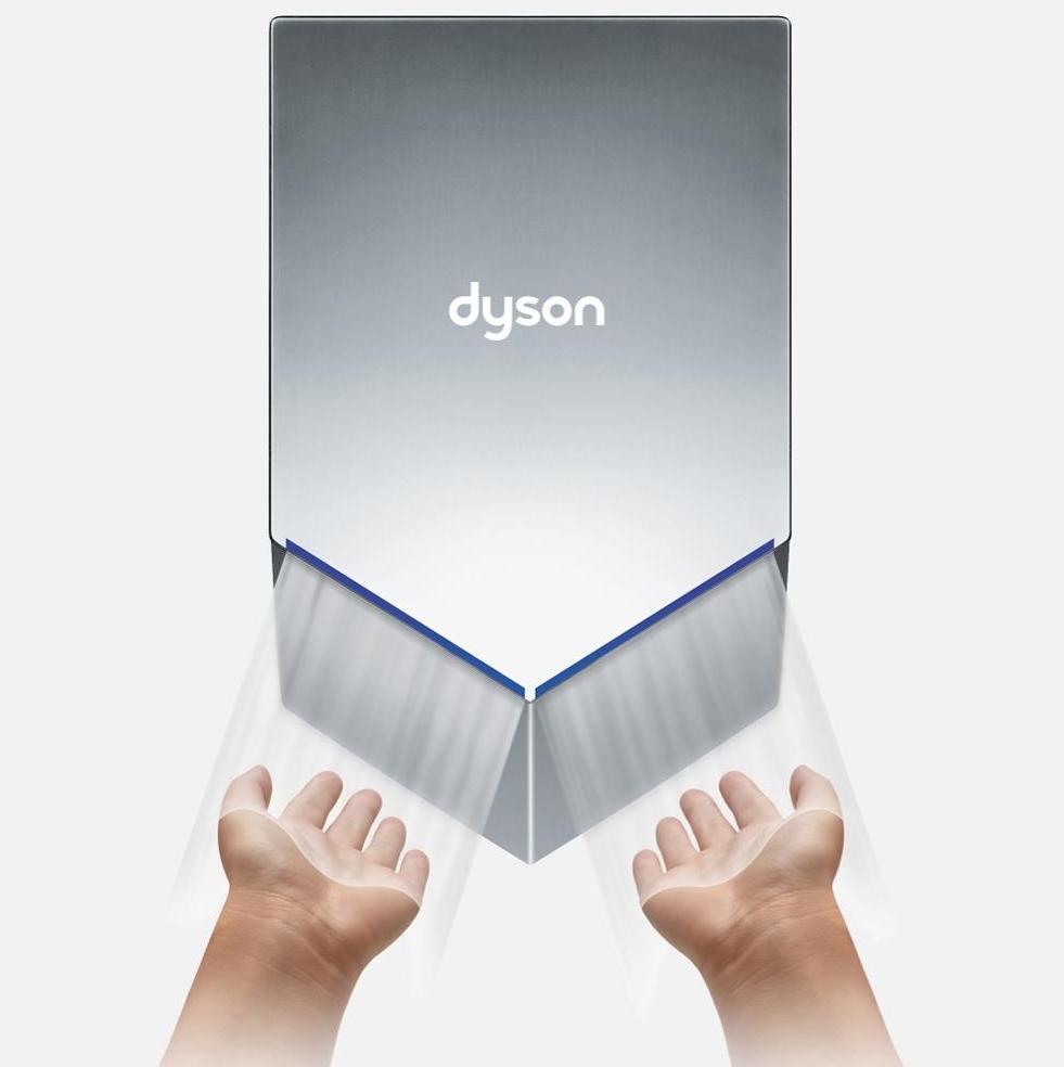 HU02 DYSON AIRBLADE Сушилка для рук электрическая корпус из никеля (307170-01 Англия) AIRBLADE HU02 - Вид №6