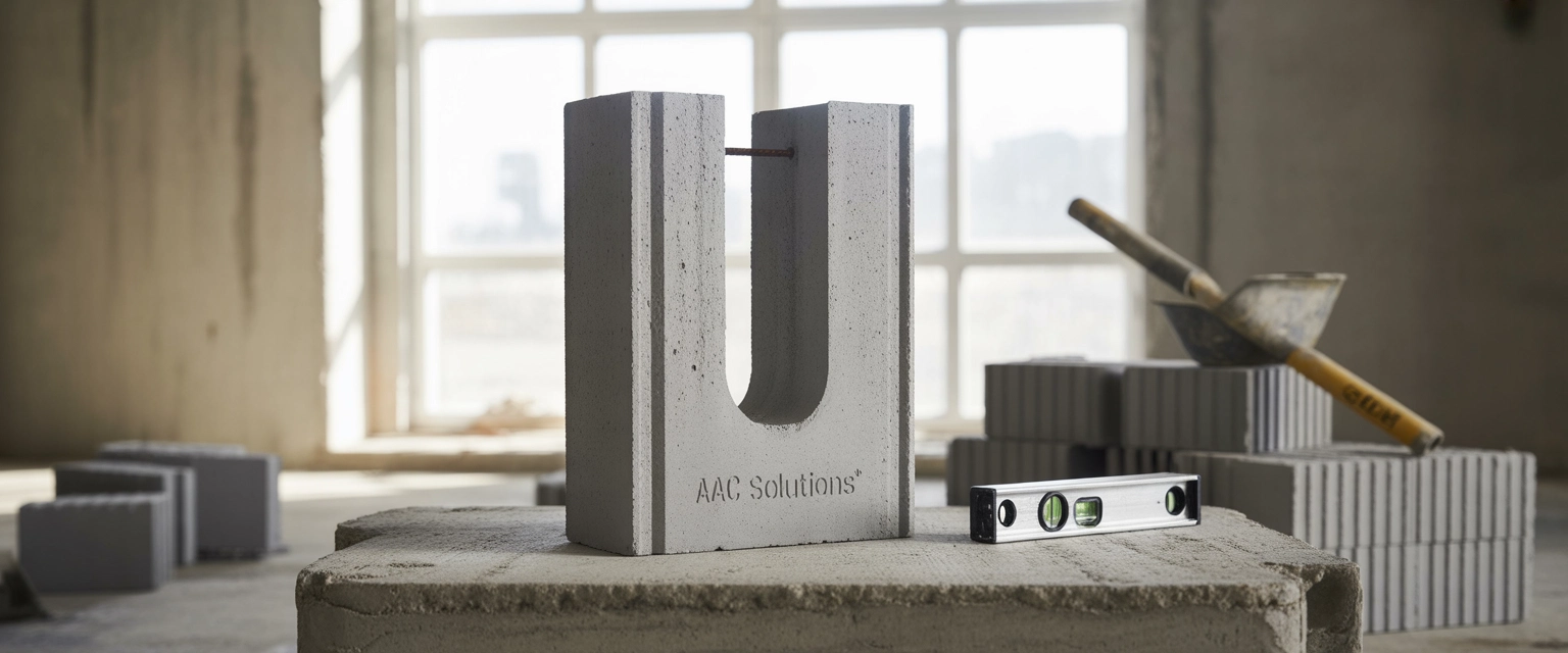 U-блоки, Для устройства армопоясов и перемычек - Баннер категории