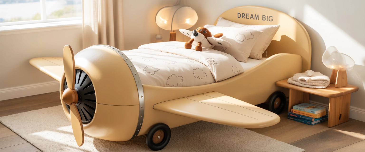 Детская кровать самолет - Баннер категории