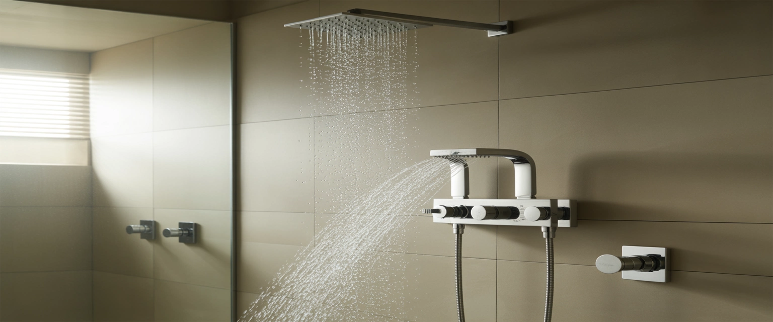 Душевые системы (смеситель/верхний душ/форсунки) - Баннер категории