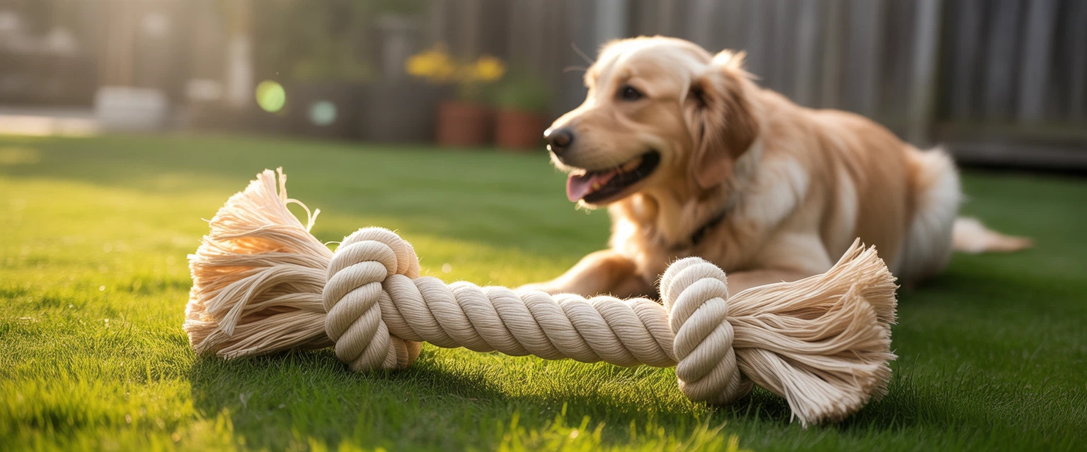 Игрушки для собак с канатом - Баннер категории