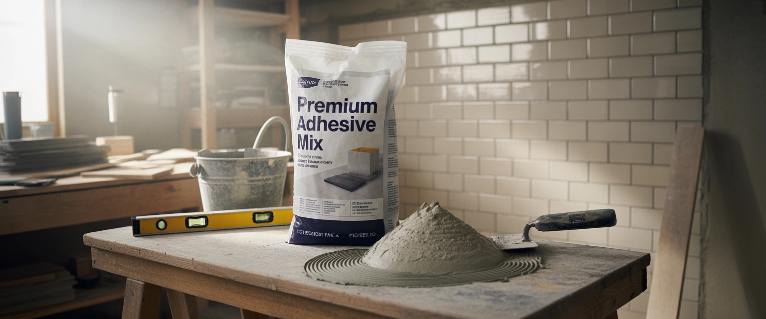 Клеевые смеси для плитки, натурального камня и утеплителей - Баннер категории