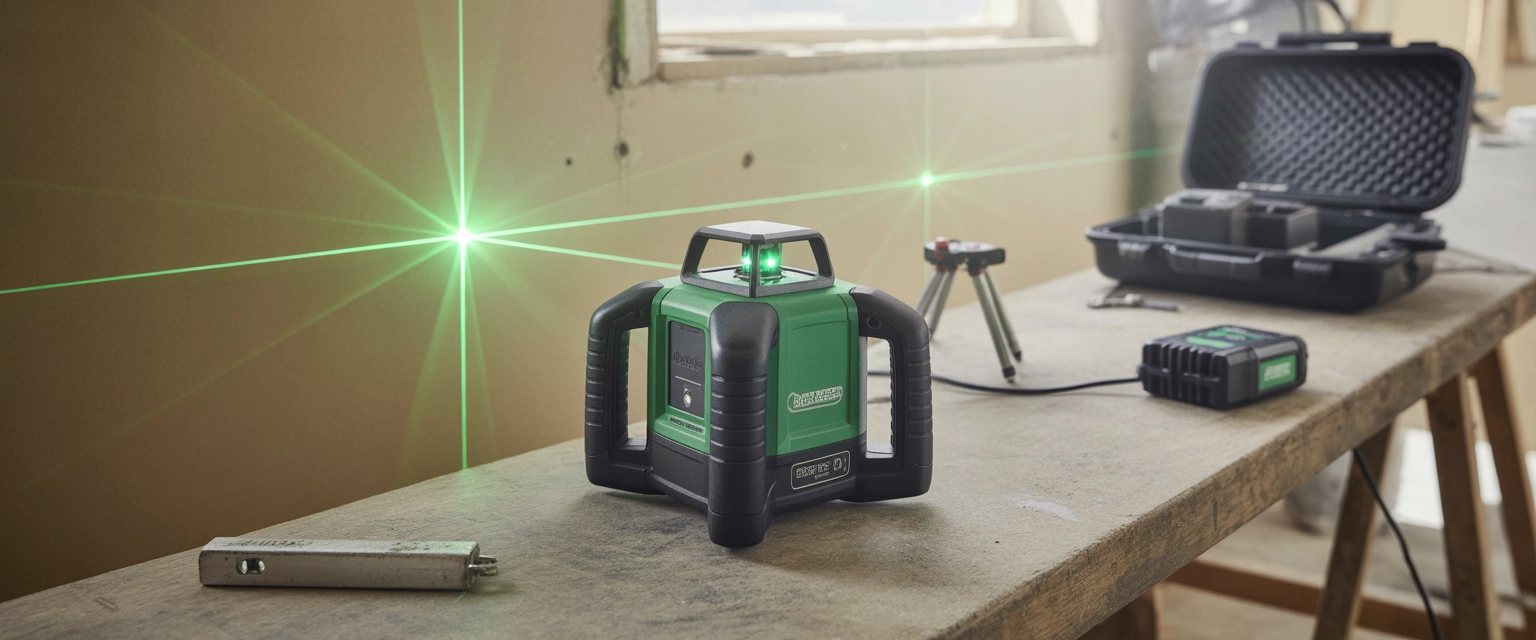 Лазерные уровни с зеленым лучом - Баннер категории