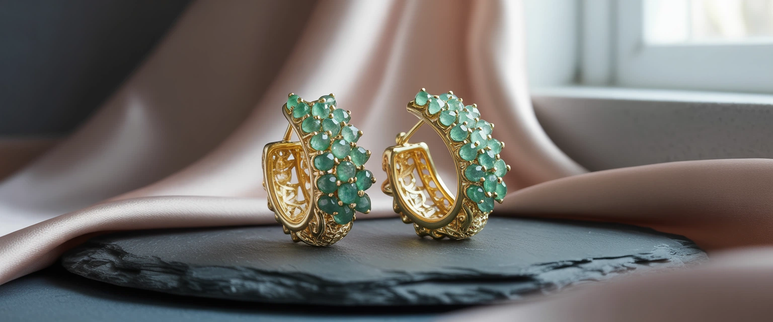 Массивные серьги - Баннер категории