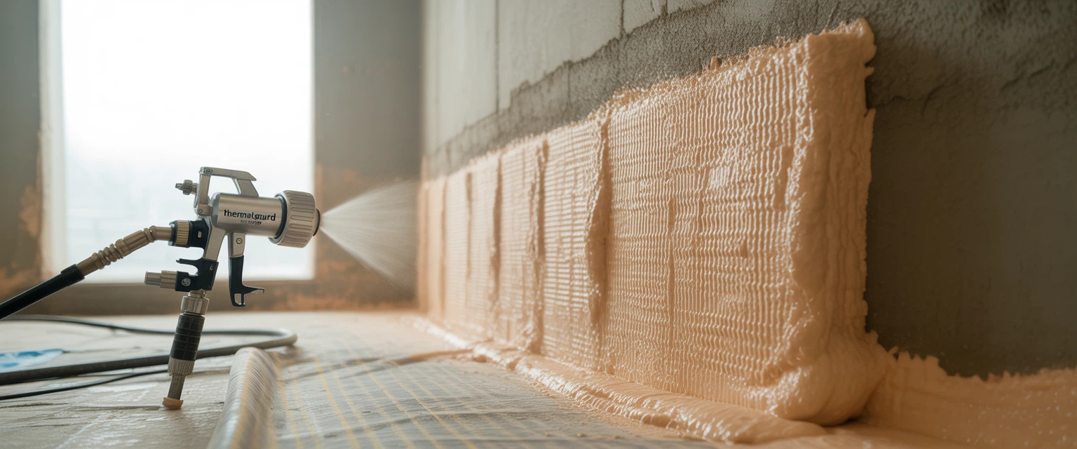 Напыляемая теплоизоляция - Баннер категории