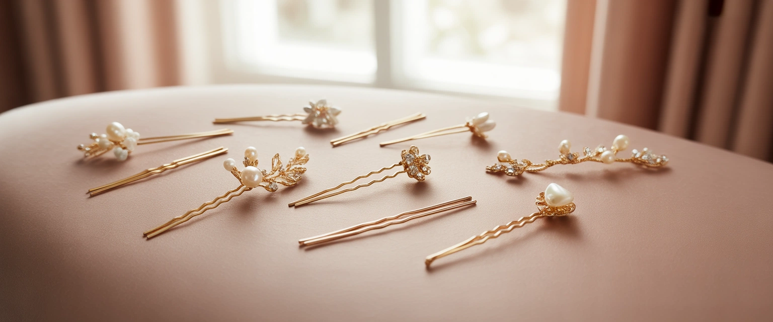 Невидимки, шпильки с декором - Баннер категории