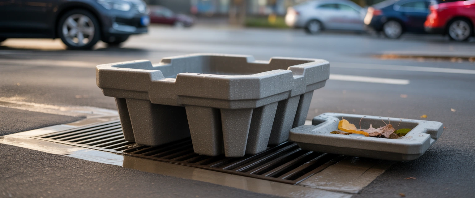 Полимербетонные пескоуловители (прочные, выдерживают до 25 т, для парковок) - Баннер категории